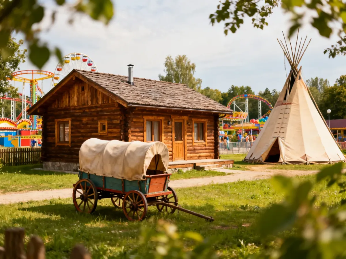 Rodzinne zakwaterowanie w pobliżu Energylandii z domkami i tipi